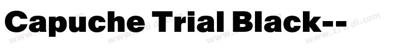 Capuche Trial Black-字体转换